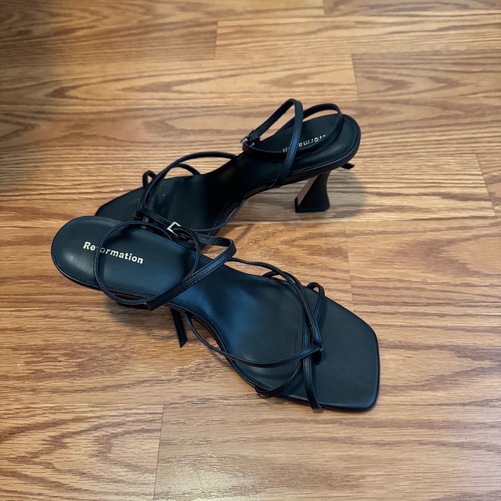 Reformation Gen heeled sandal shoe